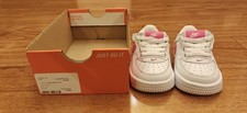 Toddler's Nike Force 1 Low EasyOn White/Laser Fuchsia FN0236 102