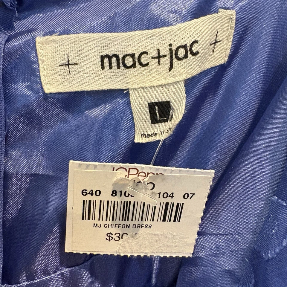 NWT Fairy Babydoll Dress Juniors Large Blue Chiffon Sheer Overlay Whimsy Y2K - Image 2 of 4