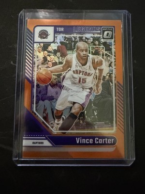 VINCE CARTER 2024-25 DONRUSS OPTIC LEGENDS ORANGE PRIZM RAPTORS /175 Q2880