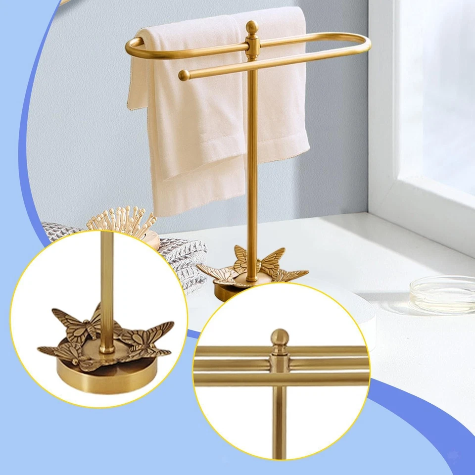 Portasciugamani Da Appoggio A Forma Di S Per WC Da Appoggio Nel - Immagine 4 di 4