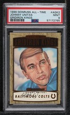 1999 Donruss All-Time Gridiron Kings 668/1000 Johnny Unitas PSA 9 MINT HOF 0c6