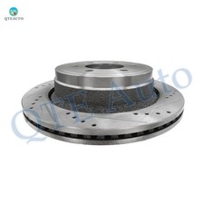 348mm 1P Rear Left Drilled Slotted Brake Disc Rotor For 2012-2018 Ford F-150