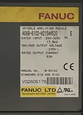 Fanuc Servo Verstärker A06b-6102-h215 #H520 Gebraucht