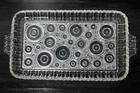 Vintage Anchor Hocking Colonial Lady Clear Glass Snack Party Tray