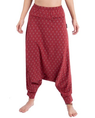 Afghani Hose aus Bio-Baumwolle, Organic Haremshose, Pluderhose, Yogahose, Aladi