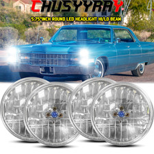 For Cadillac Calais 1965 1966 1967 1968 4pcs 5.75 Inch Led Headlights Chrome For Cadillac Calais 1965 1966 1967 1968 4pcs 5.75 Inch Led Headlights Chrome
