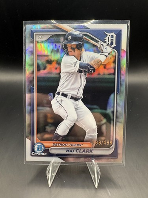 #ad 2024 Bowman Chrome #BCP 195 Max Clark Prospects Refractors # 499 $9.99