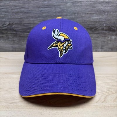 Minnesota Vikings Hat Cap Strap Back Youth Kids Purple Yellow NFL Football