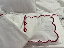 475 Matouk India New King Duvet Cover Dakota 520TC Cotton Percale 8 SOLD