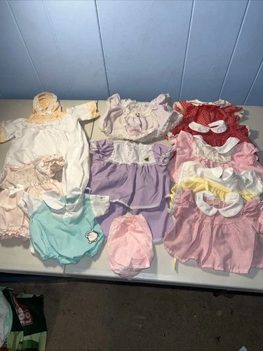 vintage cabbage patch doll lot clothes lot