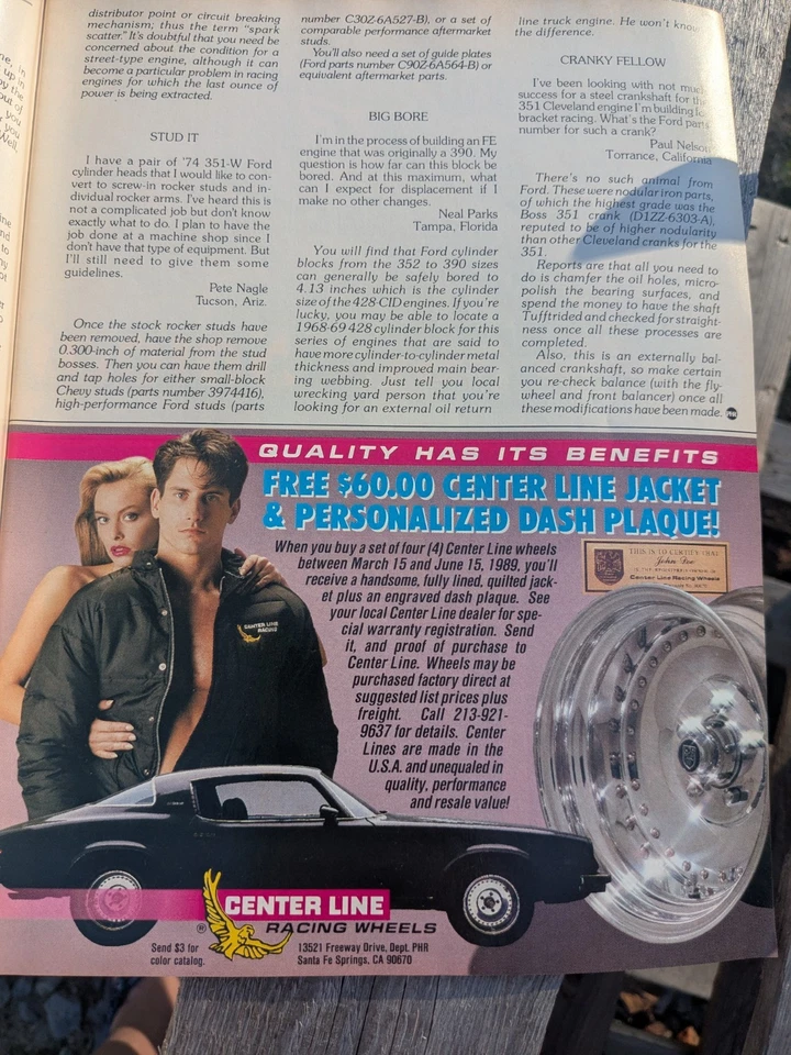 1989 June Popular Hot Rodding Magazine Dodge Shelby Daytona (CP178) - Image 4 of 4