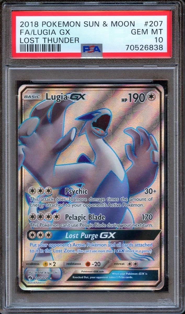 Lugia Pokémon TCG Professional Sports Authenticator (PSA) Grade 10