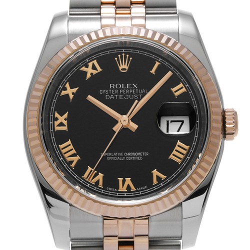 Gebrauchte Rolex Datejust 116231 Schwarz Gehäusegröße 36×36mm Herrenuhr #23411 - Bild 5 von 5