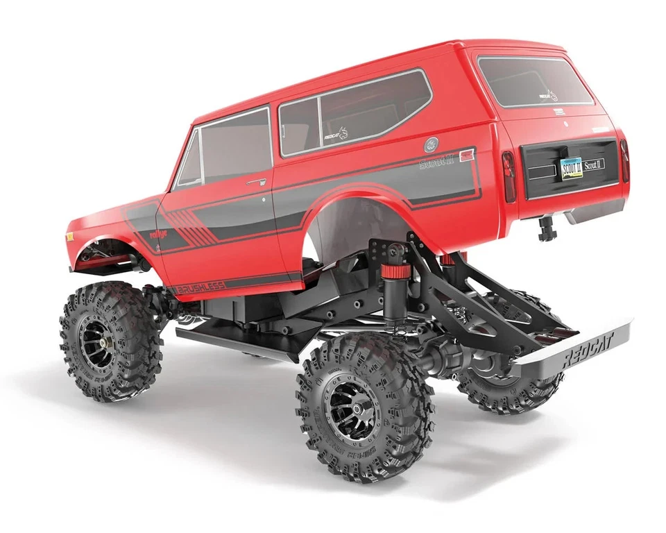 Redcat Ascent-18 International Scout II 1/18 4WD RTR Brushless Rock Crawler Red - Image 3 of 4