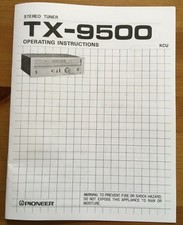  Pioneer TX-9500 Sintonizzatore Stereo AM/FM - Manuale del proprietario e istruzioni per l'uso 
