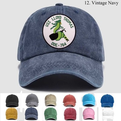 Customized Embroidered Hat Uss Lloyd Thomas Dde-764 Ship, Trucker Hat, Gift Idea