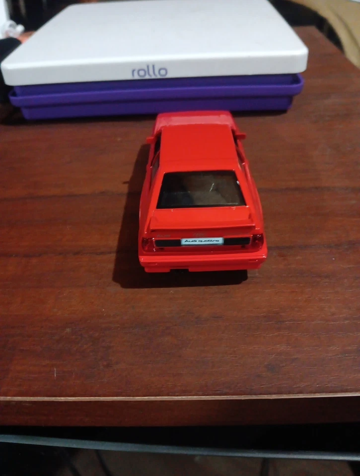 RMZ city, 1/36 1980 Audi Quattro Model Car Diecast Metal Toy, Red, New! - Image 3 of 4