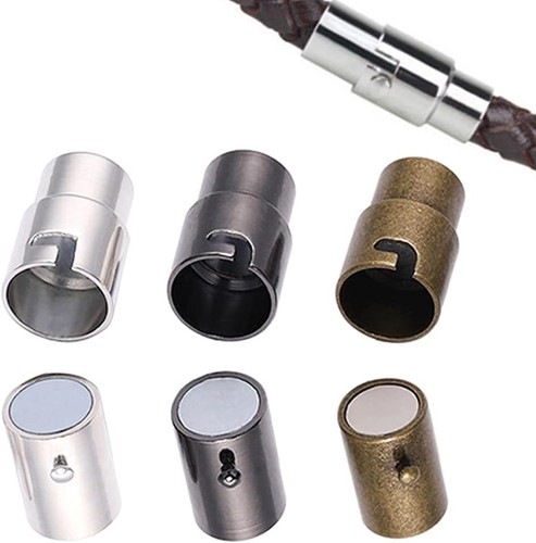 30 Stück Magnetverschlüsse für Schmuck Lederband Endkappen Verschluss und Verschlüsse - Bild 1 von 2