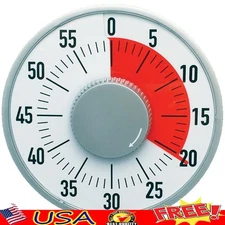 Magnetic Wind-Up Timer 6 Inch 60 Min Countdown Classroom Time Management New