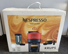 Nespresso Vertuo Pop Automatic Pod coffee machine for by Krups in Coconut White