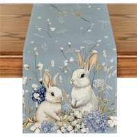 Blumen TischläUfer Ostern FrüHling Baumwolle BlüTen Deko 40X140Cm
