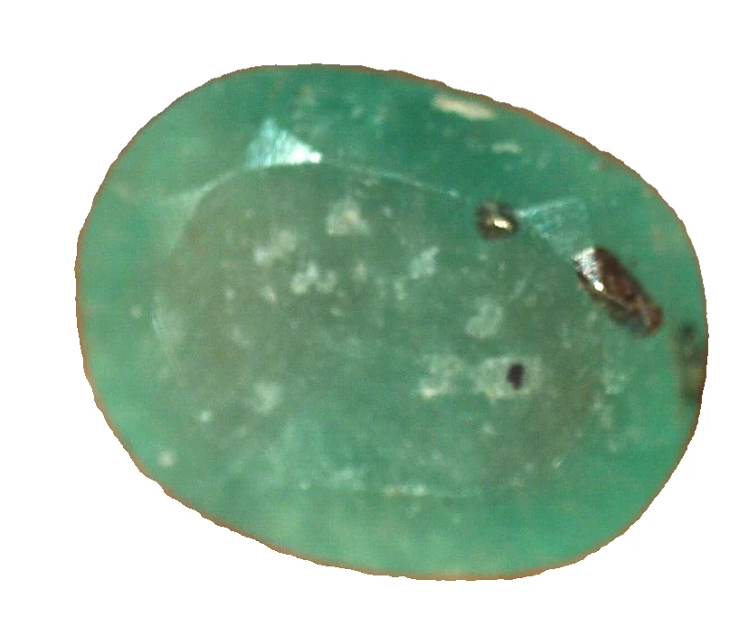 RARE ROUGH COLOMBIAN EMERALD WITH GOLDEN PYRITE POINTS 0.1 CTS - Image 3 of 4