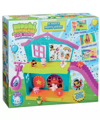 ANGEBOT Brandneu in Verpackung Moshi Monsters Egg Hunt Blingo's Party House Spielset exklusive Figur