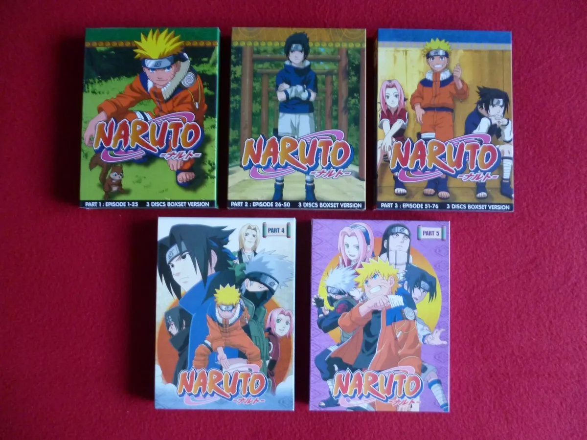 DVD Naruto Shippuden - Box 1 - 5 Discos