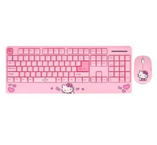 Sanrio Hello Kitty Wireless Keyboard Mouse Combo Set Korean/English