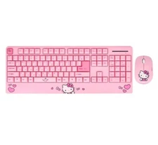 Sanrio Hello Kitty Wireless Keyboard Mouse Combo Set Korean/English
