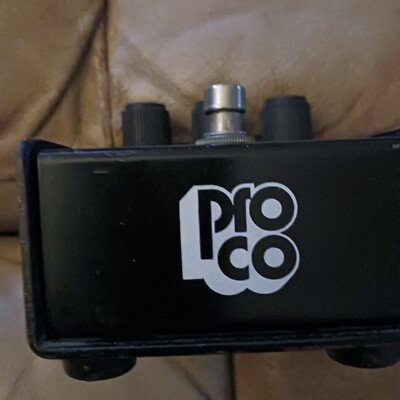 1986 Proco Rat Flat Box Vintage Distortion Effect Pedal LM308 Chip