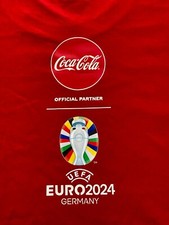 Original Team T-Shirt Coca Cola rot UEFA EURO 2024 Fussball EM Gr. L neu