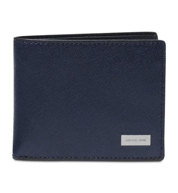 michael kors blue wallet mens