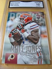 MATT JONES REDSKINS 2015 PRESTIGE ROOKIE RC # 267 GRADED 10  L@@@K