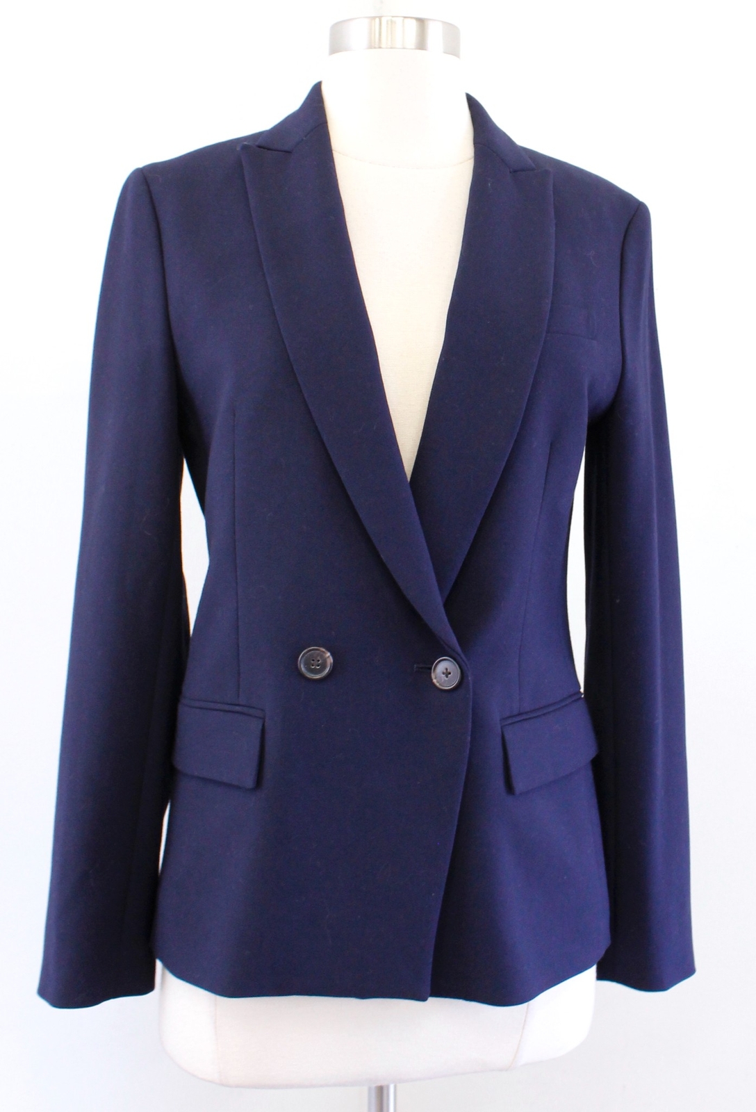 J Crew Womens Solid Navy Blue Single Button Dover… - image 1