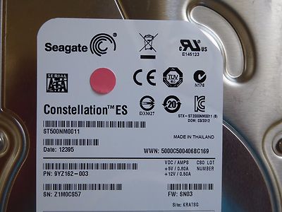 500 GB Seagate ST500NM0011 | PN: 9YZ162-003 | FW: SN03 | Z1M | KRATSG
