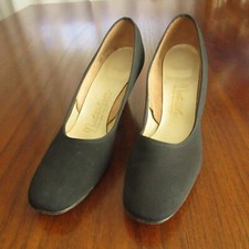 Vintage Original 60s NATURALIZER Womens Shoes 7 Daytime Evening Heels Black