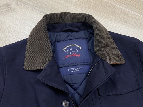 PAUL & SHARK 90°C Degree Jacket Water Repellent Soft Navy Sz S Rare Auth Italy - Picture 7 of 12