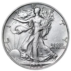 1938 Walking Liberty Half Dollar In AU Condition