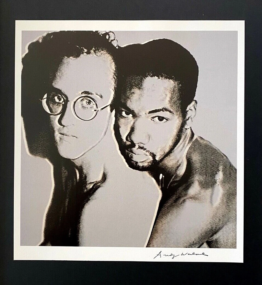 Andy Warhol | Impresión Keith Haring 1984 vintage firmada | Montada en tablero 11x14 Foto 2 de 4