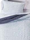 Textured Blue Twin Xl Bed in Bag Comforter Plush Dorm Set 5 pc