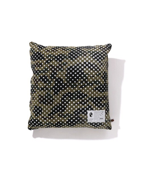 A BATHING APE BAPE X JOSHUA VIDES FLUFFY BEADS CUSHION camo