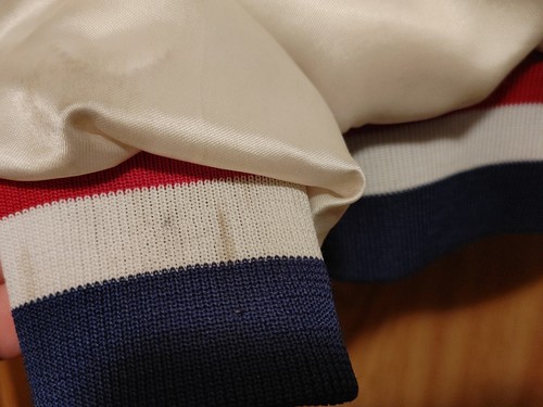 King Louie Pro Fit Chicago Health And Racquetball Club Shiny White Jacket Medium - Picture 7 of 12