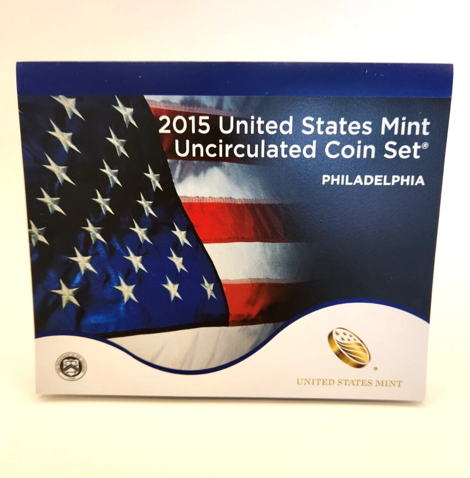 2015 UNITED STATES MINT UNCIRCULATED COIN SET- Philadelphia & Denver. Excellent! - Image 3 of 4