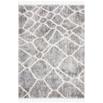 SAFAVIEH Berber Fringe Shag BFG629F Grey / Cream Rug
