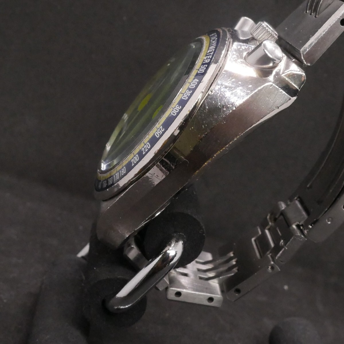 Vintage Seiko ALBA AKA BULLHEAD Wristwatch Green Dial V657-6060