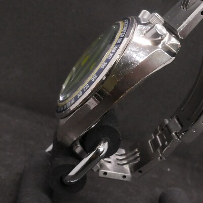 Vintage Seiko ALBA AKA BULLHEAD Wristwatch Green Dial V657-6060