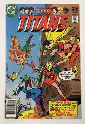 TEEN TITANS; VOL 1 #51. NOV 1977. DC. FN+. TEEN TITANS EAST VS TEEN TITANS WEST!