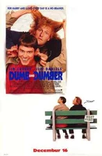 DUMB AND DUMBER ORIGINAL ROLLED 27x40 MOVIE POSTERS SET OF 2 JIM CARREY 1994