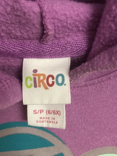 Circo Girls Purple Pullover Hoodie 6/P - Picture 6 of 6